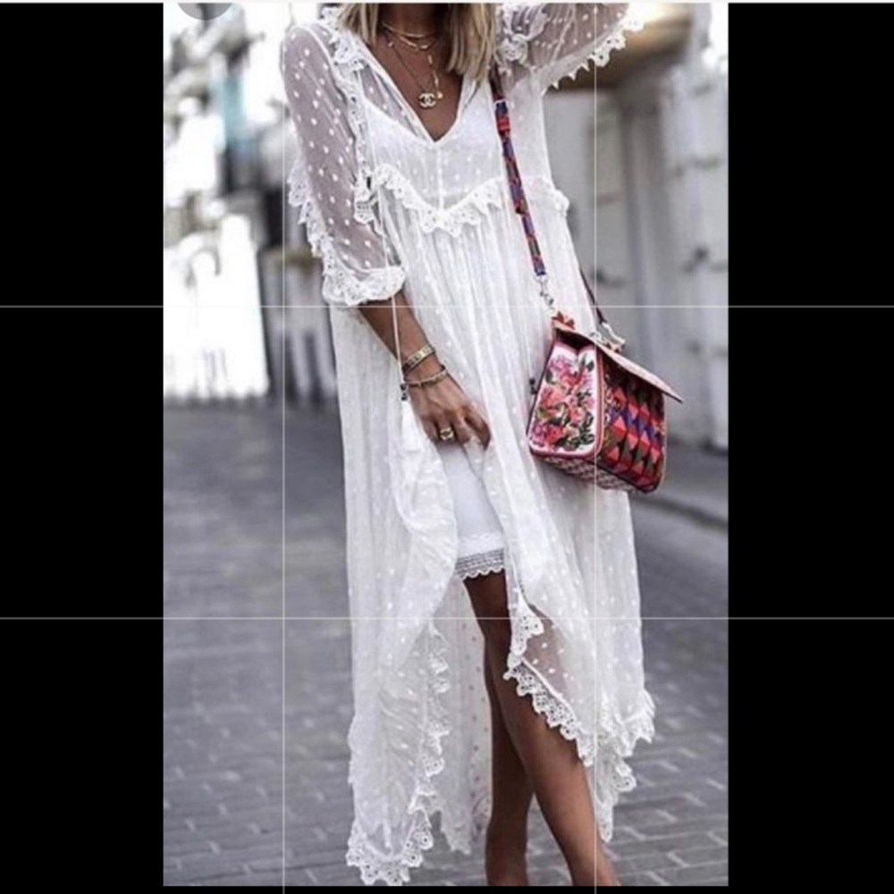 Zimmerman lace dress with underdress